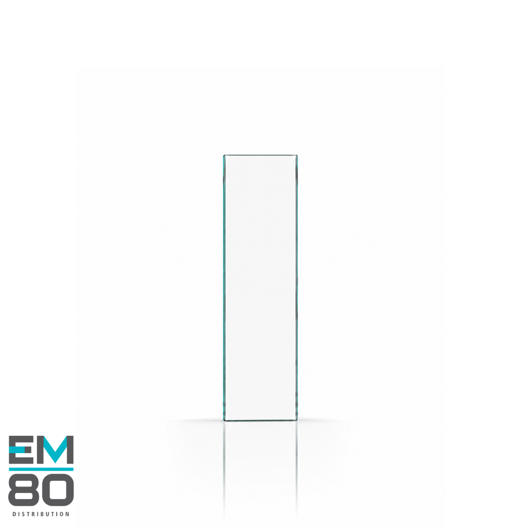 Panneau de verre 40" x 3" à 13"