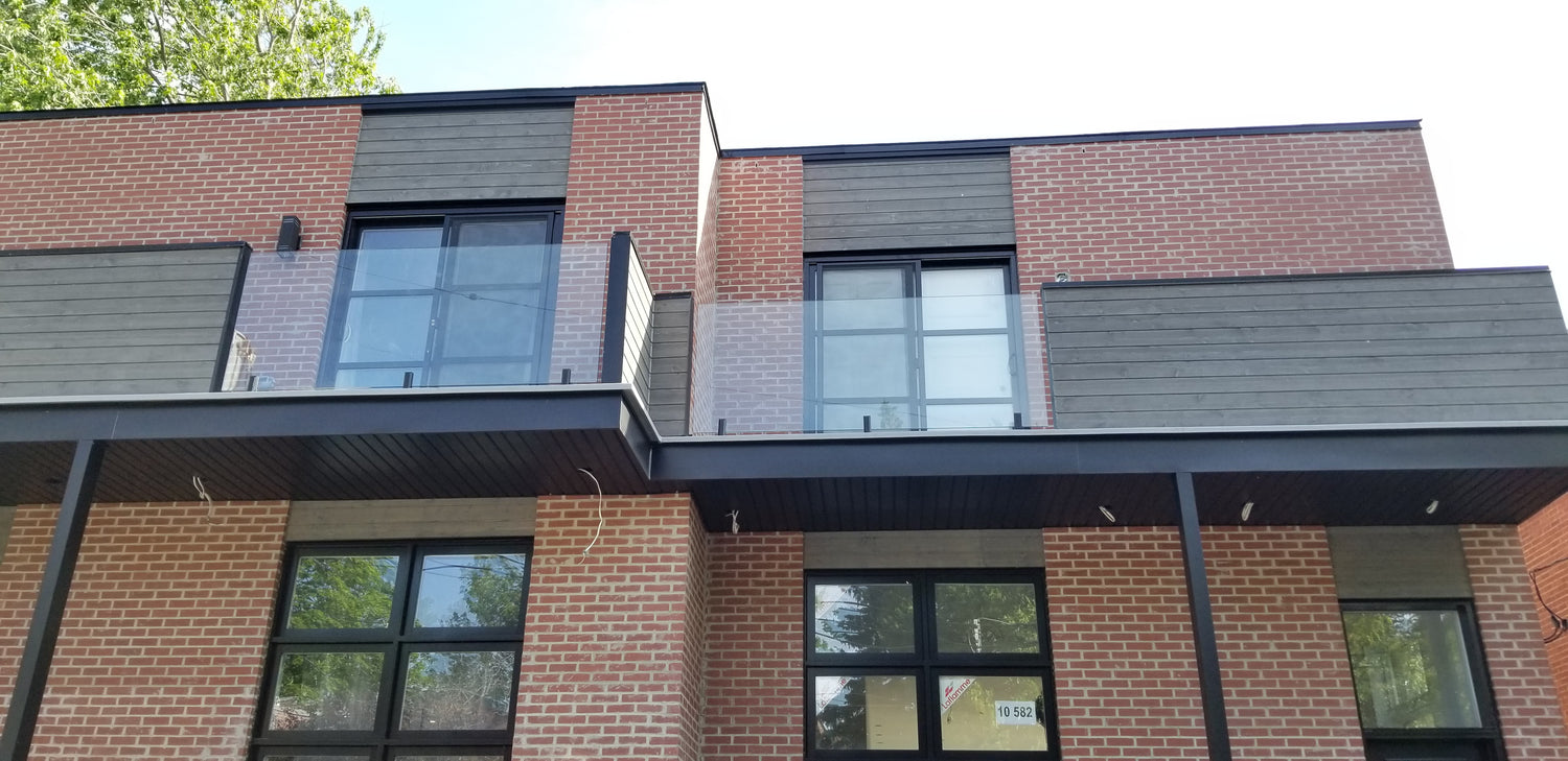 Rampe de verre 40 pouces de hauteur