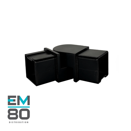 Connecteur pivotant horizontal 40x40mm hors verre