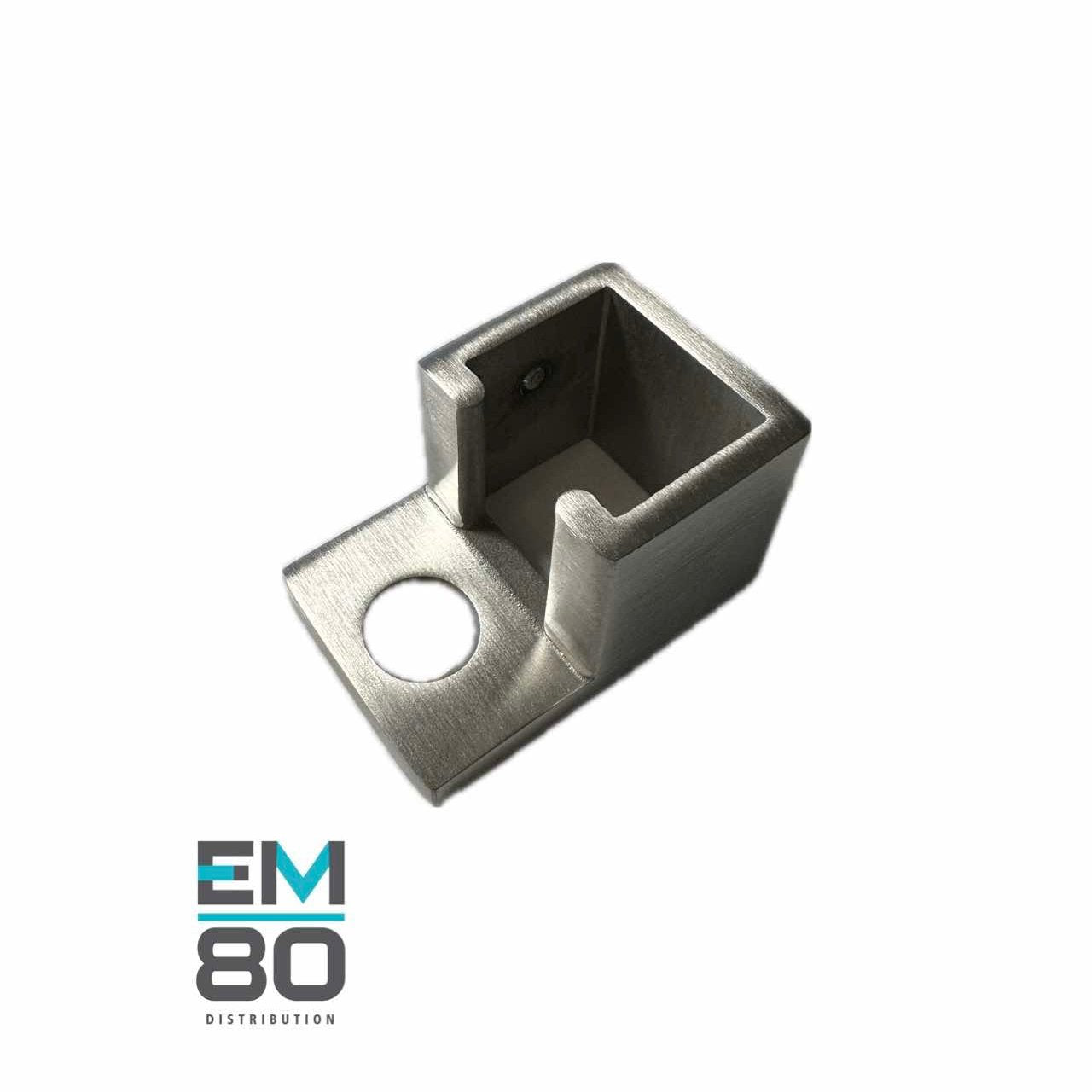 Connecteur ouvert au mur avec vis verticale 25x21