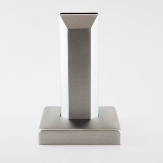 Spigot carré em80 en acier inoxydable pour support de verre 12mm meilleure qualité sur le marché de couleur inox brossé ou satinée