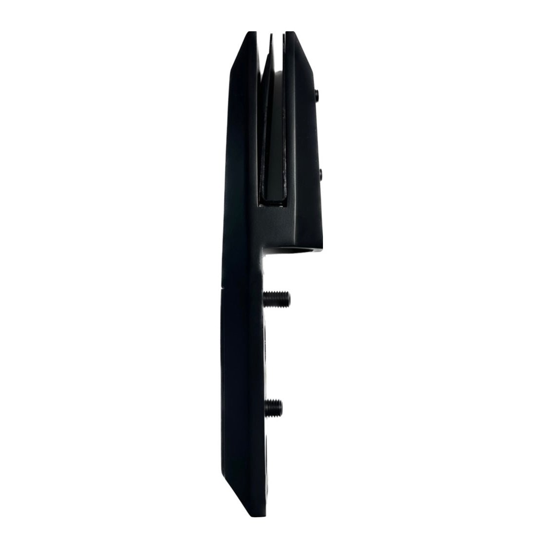 Spigot latéral en acier inoxydable noir pour fixation de verre 12mm trempé en façade de balcon
