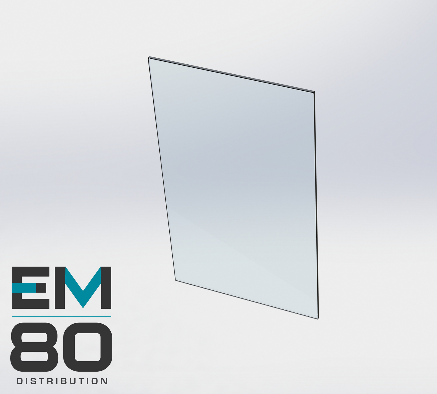 Panneau de verre 34" x 14"