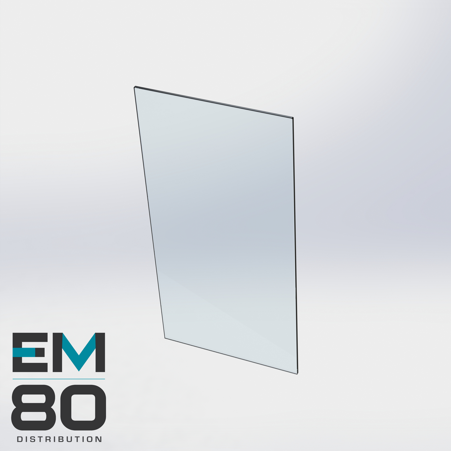 Panneau de verre 40" x 14"