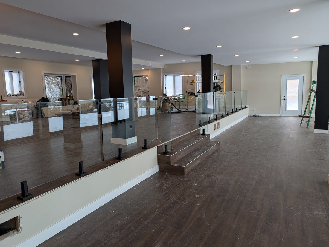 Garde-corps en verre à Brossard