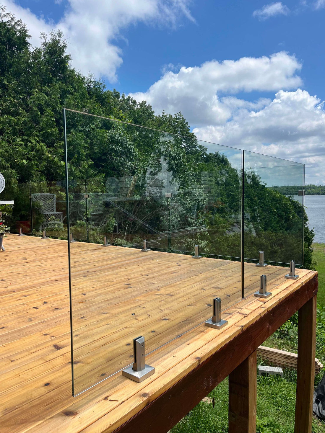 Rampe de verre à St-Donat