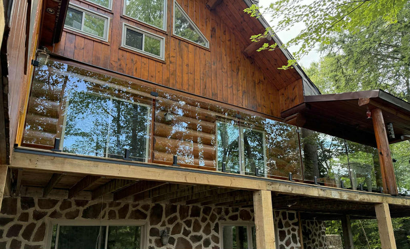 Rampe de verre à Gore