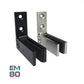 Attache au mur avec vis double verticales