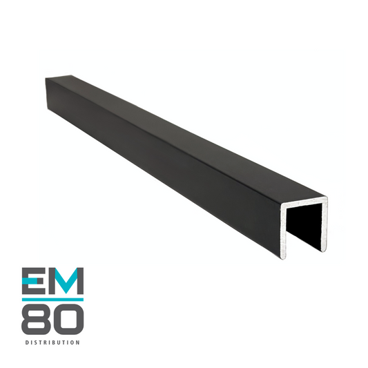 Moulure de douche 12mm / 10mm de couleur noir mat