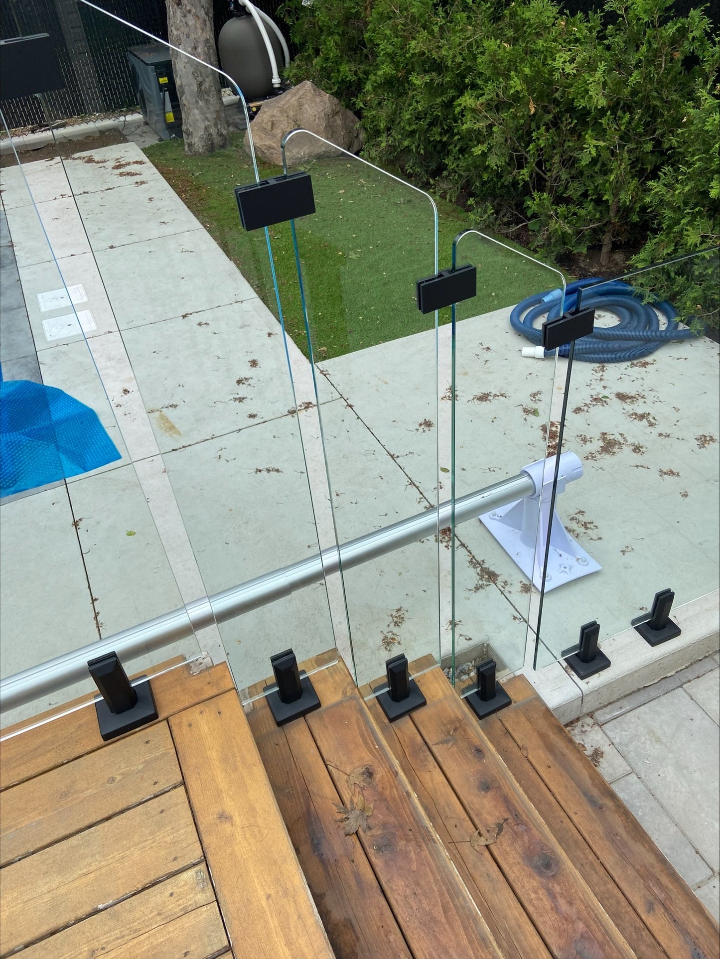Panneau de verre pour marche d'escalier 46"