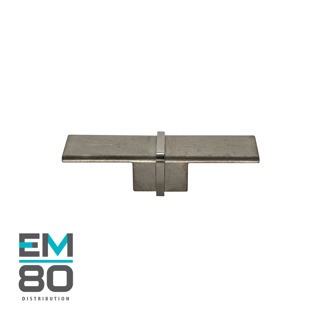 Connecteur 180 inox pour main courante en acier inoxydable 25mmx21mm