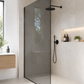 Verre de douche fumé 12mm