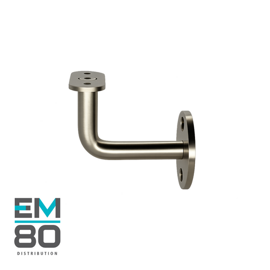 Support murale pour main courante en acier inoxydable