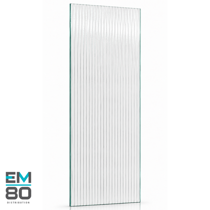Verre de douche 10mm flutex clair dans Conçu pour une douche à l'italienne.
Disponible en trois tailles 34x80, 40x80 et 46x80