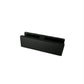 Attache mince de 1 pouce en acier inoxydable de couleur noir mat pour sécuriser deux panneaux de verre 12mm avec un angle plate de 180 degrés