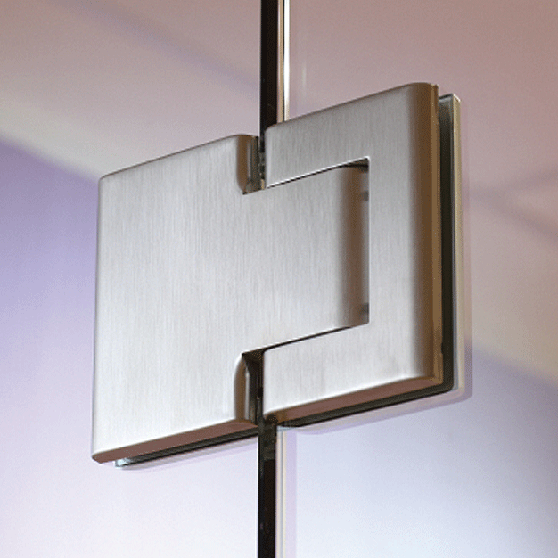 Paire de penture hydraulique pour porte de verre trempé à fermeture automatique