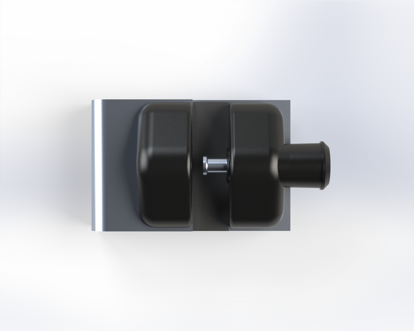 Loquet magnétique avec clé pour porte de verre 