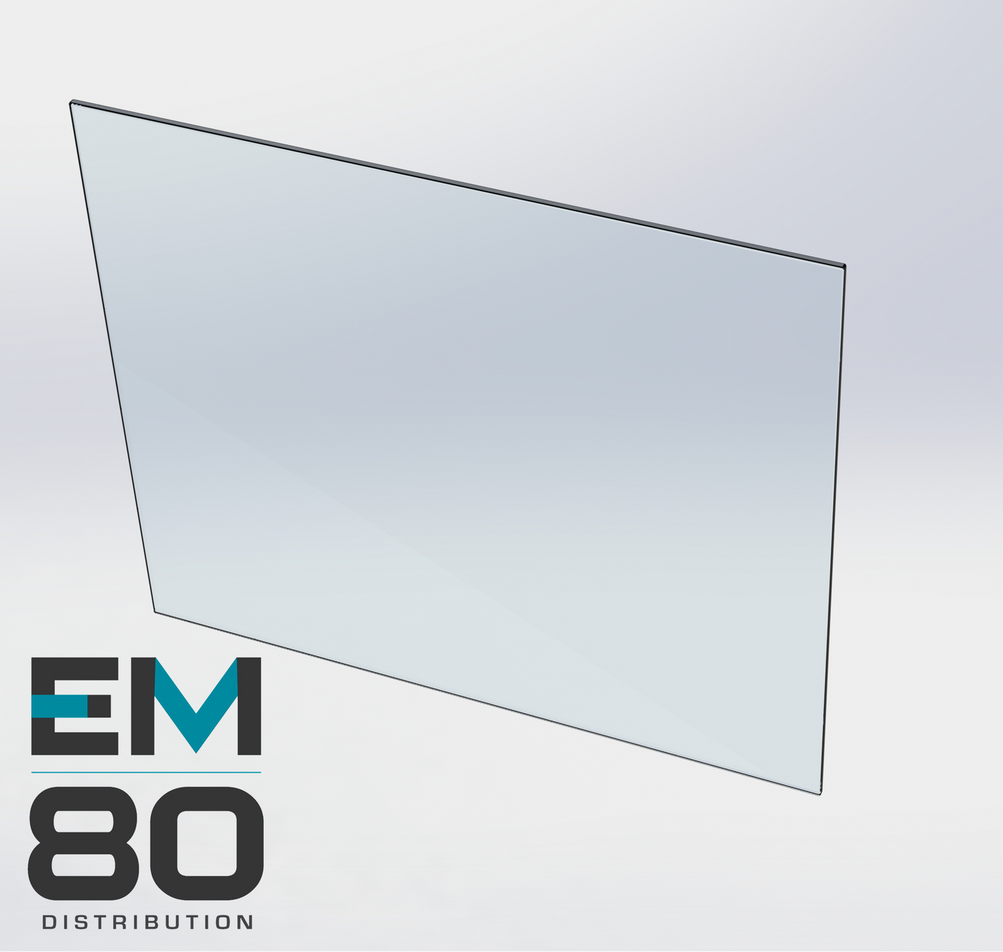 Panneau de verre 34" x 34"
