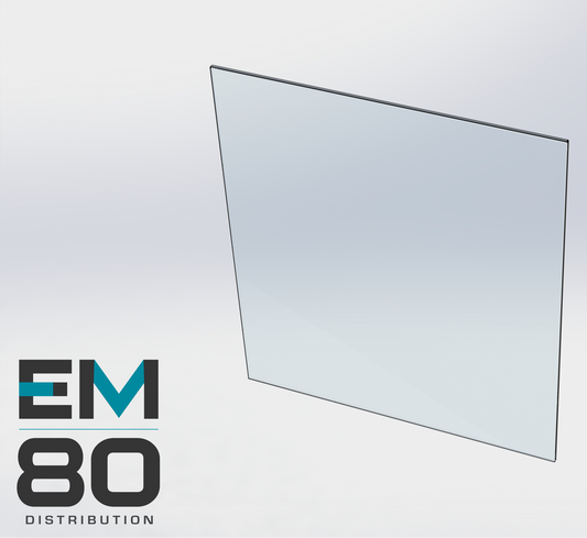 Panneau de verre 34" x 22"