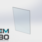 Panneau de verre 34" x 18"