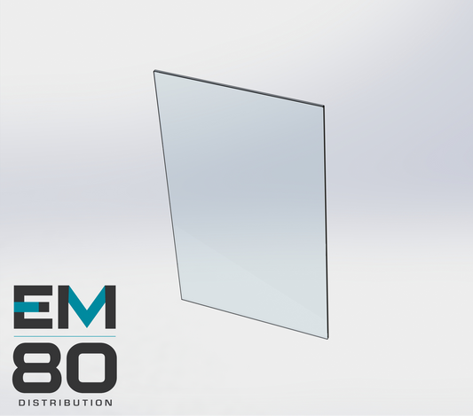 Panneau de verre 34" x 18"