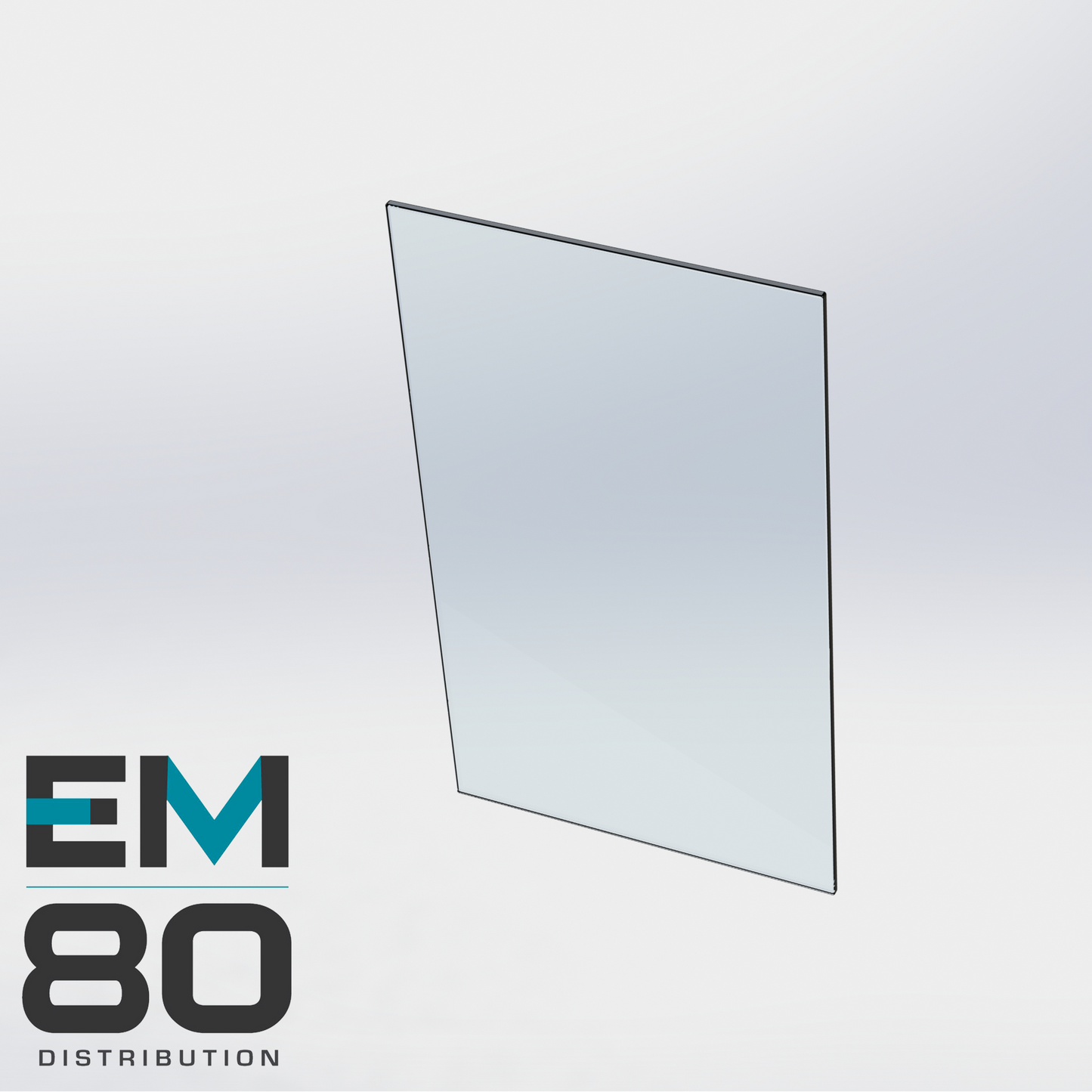 Panneau de verre 34" x 16"